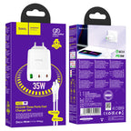 Wall charger “N33 Start” PD35W + QC3.0 EU cable set