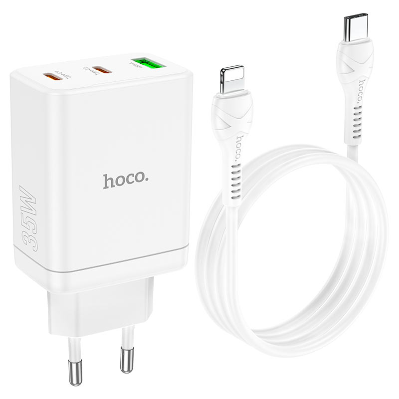 Wall charger “N33 Start” PD35W + QC3.0 EU cable set