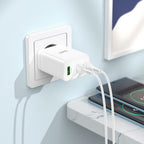 Wall charger “N33 Start” PD35W + QC3.0 EU cable set