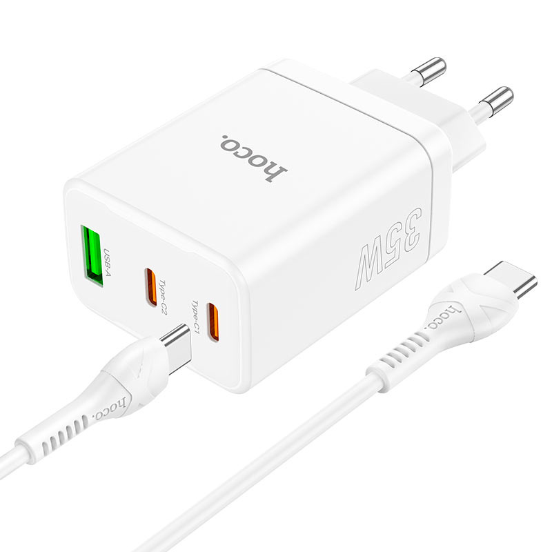 Wall charger “N33 Start” PD35W + QC3.0 EU cable set