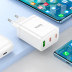 Wall charger “N33 Start” PD35W + QC3.0 EU cable set