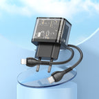 Wall charger “N34 Dazzling” PD20W + QC3.0 EU cable set