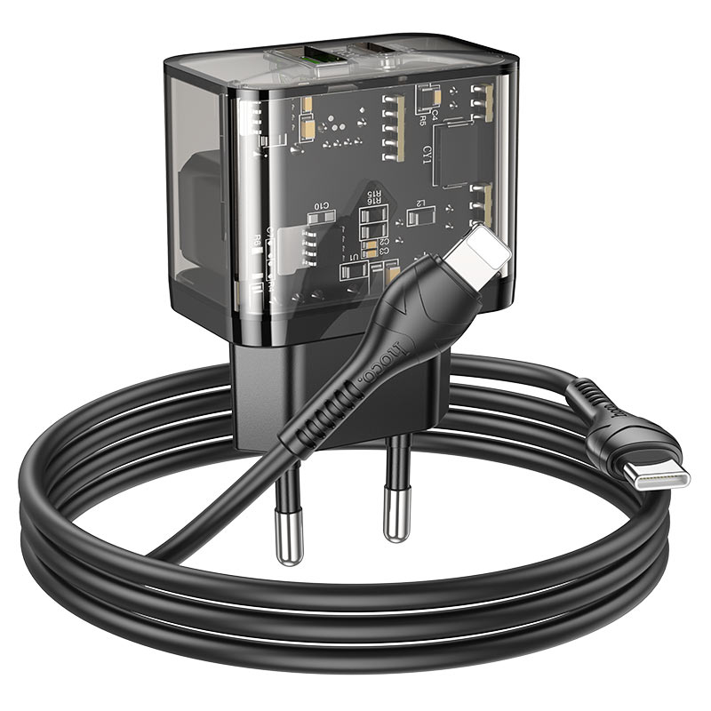 Wall charger “N34 Dazzling” PD20W + QC3.0 EU cable set