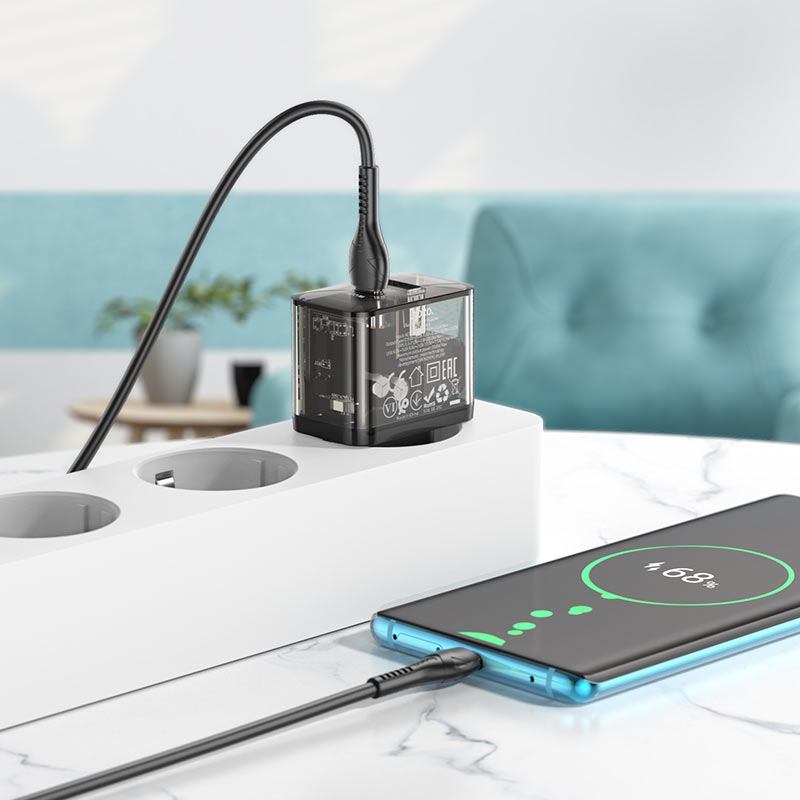 Wall charger “N34 Dazzling” PD20W + QC3.0 EU cable set