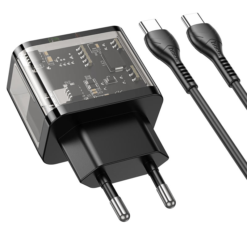 Wall charger “N34 Dazzling” PD20W + QC3.0 EU cable set