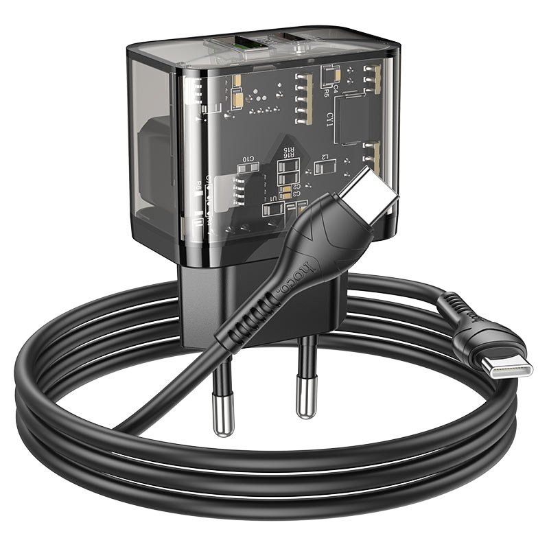 Wall charger “N34 Dazzling” PD20W + QC3.0 EU cable set