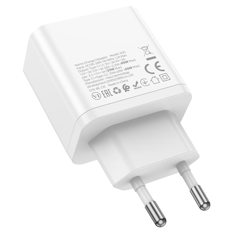 Wall charger “N35 Streamer” PD45W EU cable set