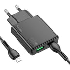 Wall charger “N38 Delgado” PD20W + QC3.0 EU cable set