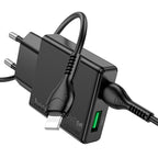 Wall charger “N38 Delgado” PD20W + QC3.0 EU cable set