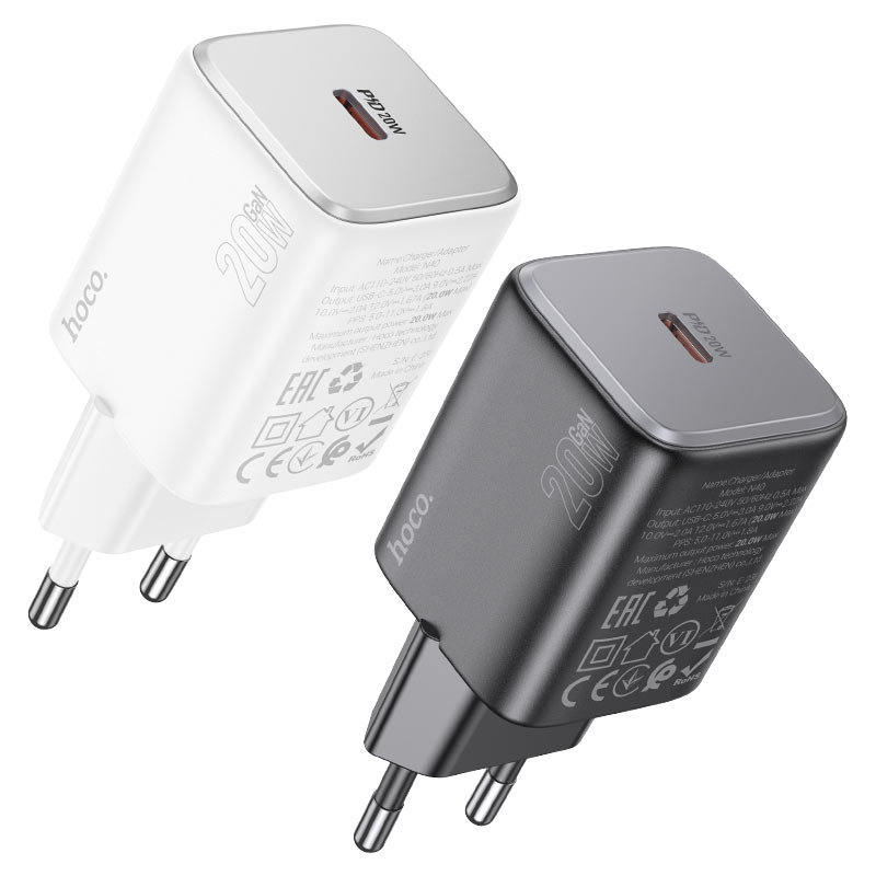 Wall charger “N40 Mighty” PD20W EU cable set