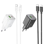 Wall charger “N41 Almighty” PD20W + QC3.0 EU cable set