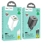 Wall charger “N41 Almighty” PD20W + QC3.0 EU cable set