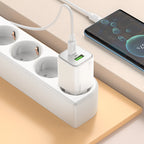 Wall charger “N41 Almighty” PD20W + QC3.0 EU cable set