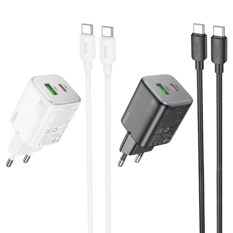 Wall charger “N41 Almighty” PD20W + QC3.0 EU cable set