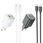 Wall charger “N41 Almighty” PD20W + QC3.0 EU cable set