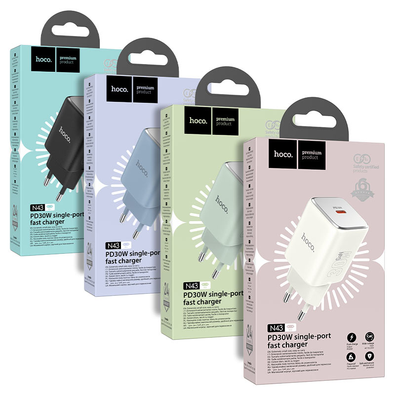 Wall charger “N43 Vista” PD30W EU cable set