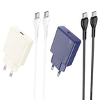 Wall charger “N44 Biscuit” PD30W EU cable set
