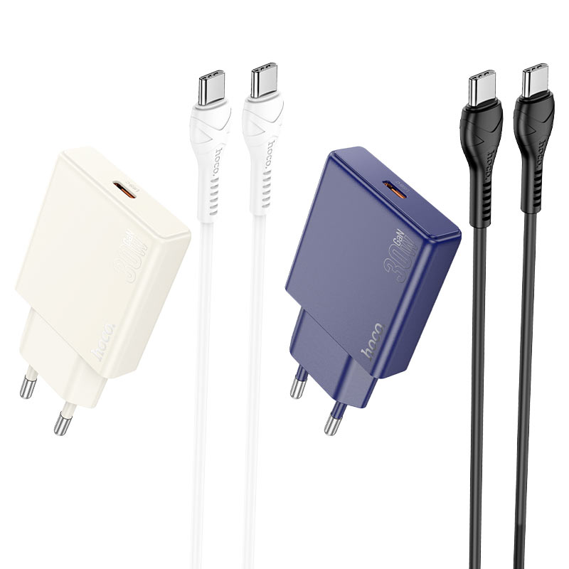 Wall charger “N44 Biscuit” PD30W EU cable set
