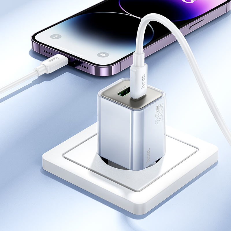 Wall charger “N46 Glorious” PD20W + QC3.0 EU cable set