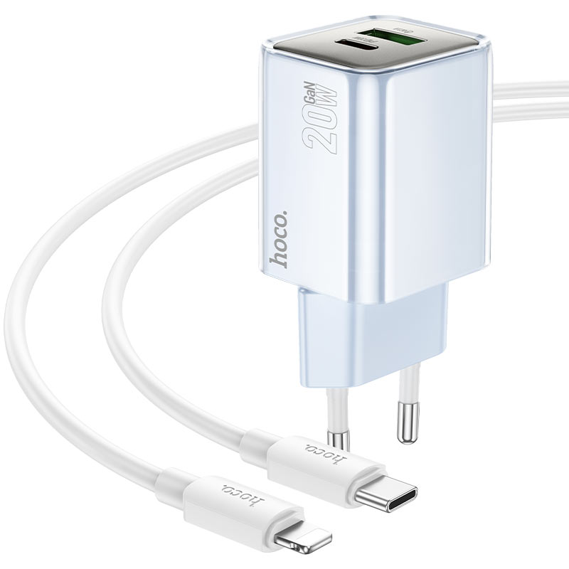 Wall charger “N46 Glorious” PD20W + QC3.0 EU cable set