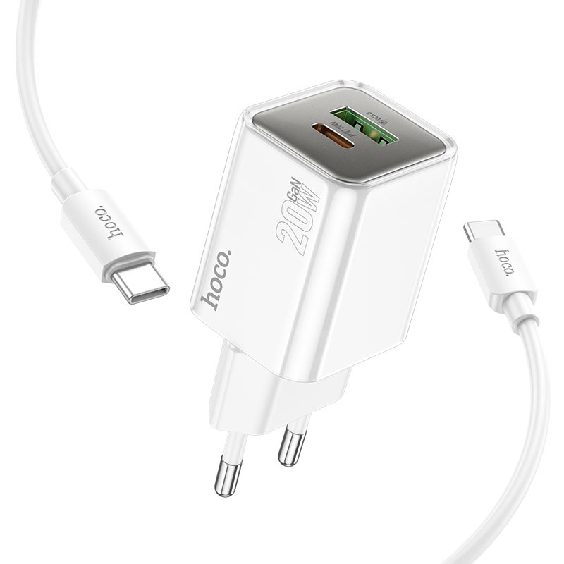 Wall charger “N46 Glorious” PD20W + QC3.0 EU cable set