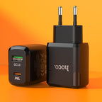 Wall charger “N5 Favor” PD20W + QC3.0 EU set with cable