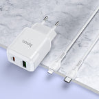 Wall charger “N5 Favor” PD20W + QC3.0 EU set with cable