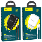 Wall charger “N5 Favor” PD20W + QC3.0 EU set with cable