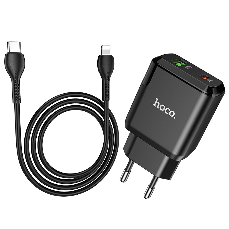 Wall charger “N5 Favor” PD20W + QC3.0 EU set with cable