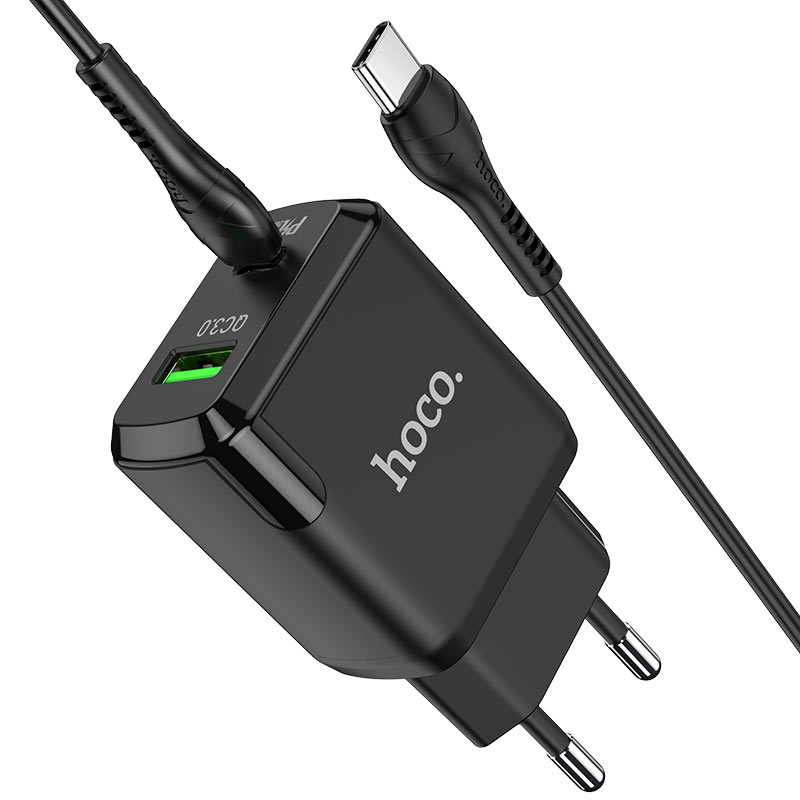 Wall charger “N5 Favor” PD20W + QC3.0 EU set with cable