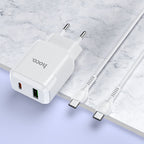 Wall charger “N5 Favor” PD20W + QC3.0 EU set with cable