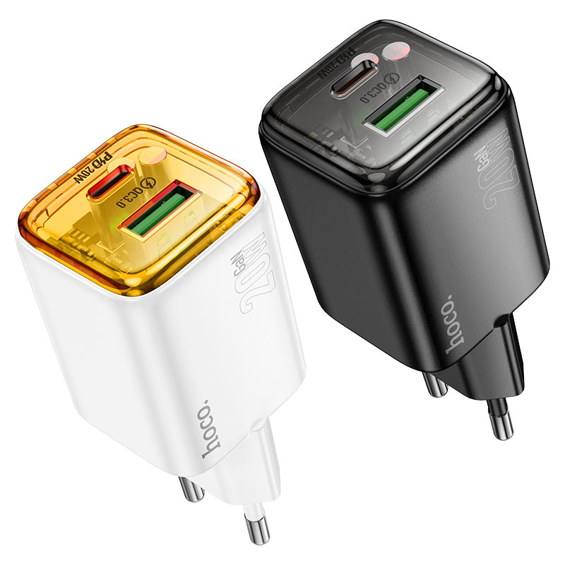 Wall charger “N52 Monsoon” PD20W + QC3.0 EU cable set