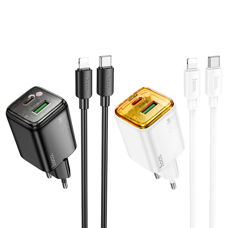 Wall charger “N52 Monsoon” PD20W + QC3.0 EU cable set