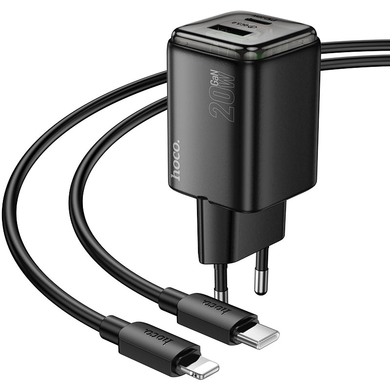 Wall charger “N52 Monsoon” PD20W + QC3.0 EU cable set