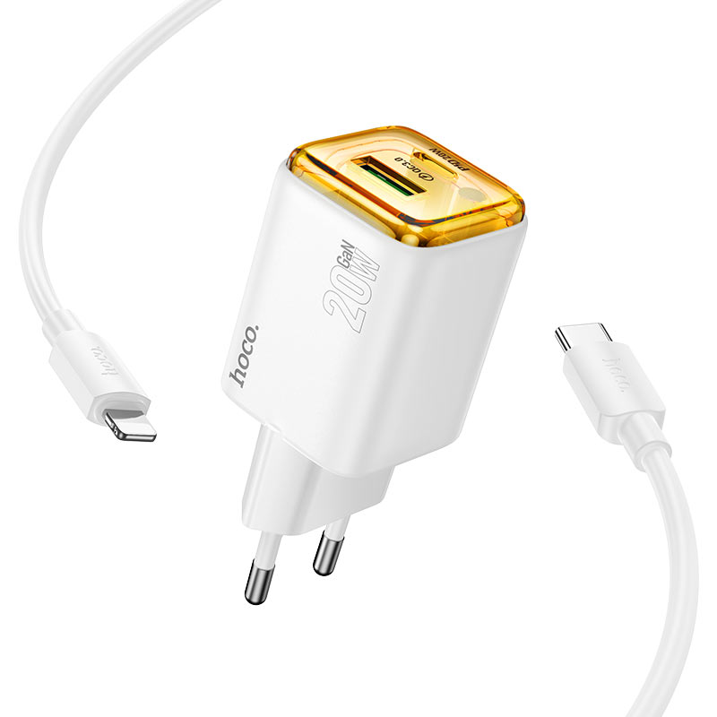 Wall charger “N52 Monsoon” PD20W + QC3.0 EU cable set