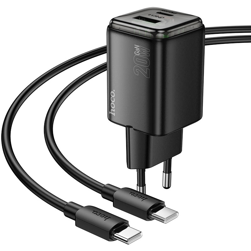 Wall charger “N52 Monsoon” PD20W + QC3.0 EU cable set