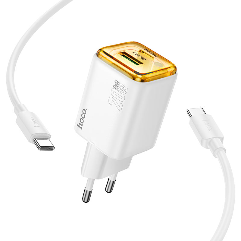 Wall charger “N52 Monsoon” PD20W + QC3.0 EU cable set