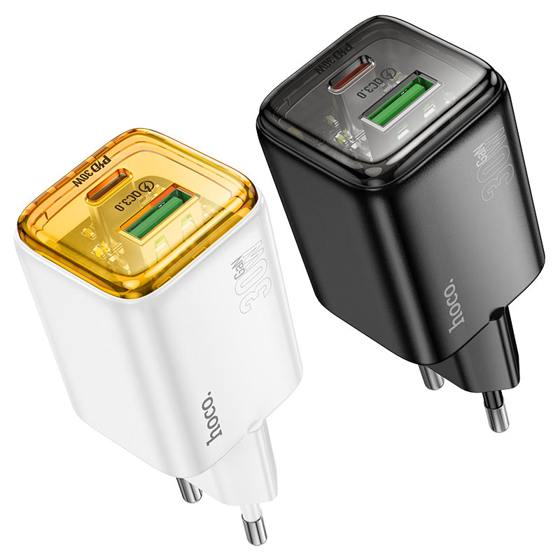 Wall charger “N53 Monsoon” PD30W + QC3.0 EU cable set