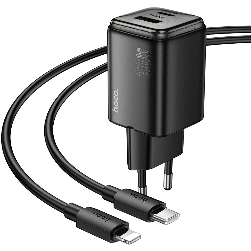 Wall charger “N53 Monsoon” PD30W + QC3.0 EU cable set