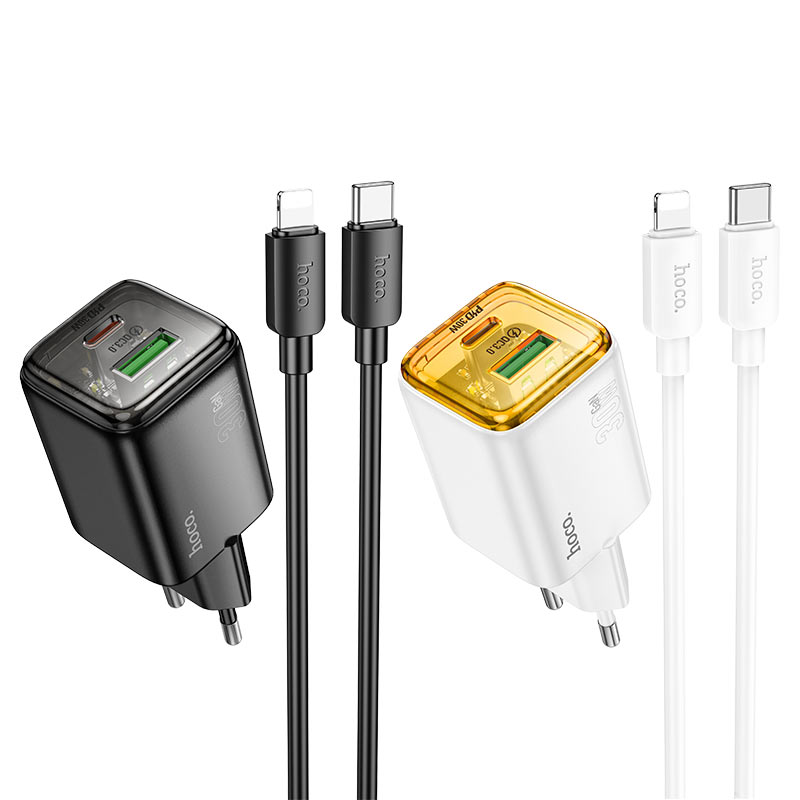 Wall charger “N53 Monsoon” PD30W + QC3.0 EU cable set
