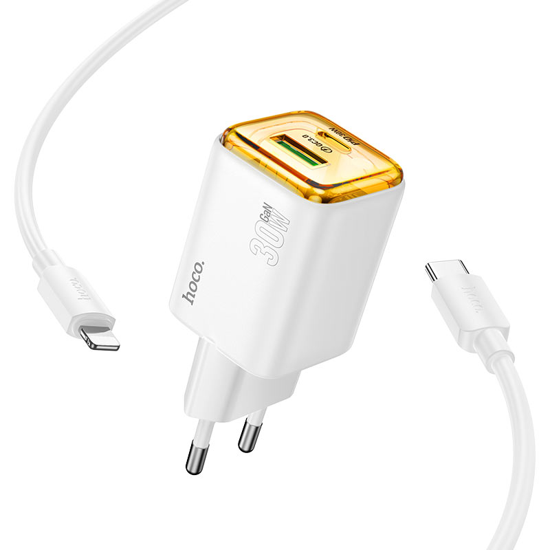 Wall charger “N53 Monsoon” PD30W + QC3.0 EU cable set
