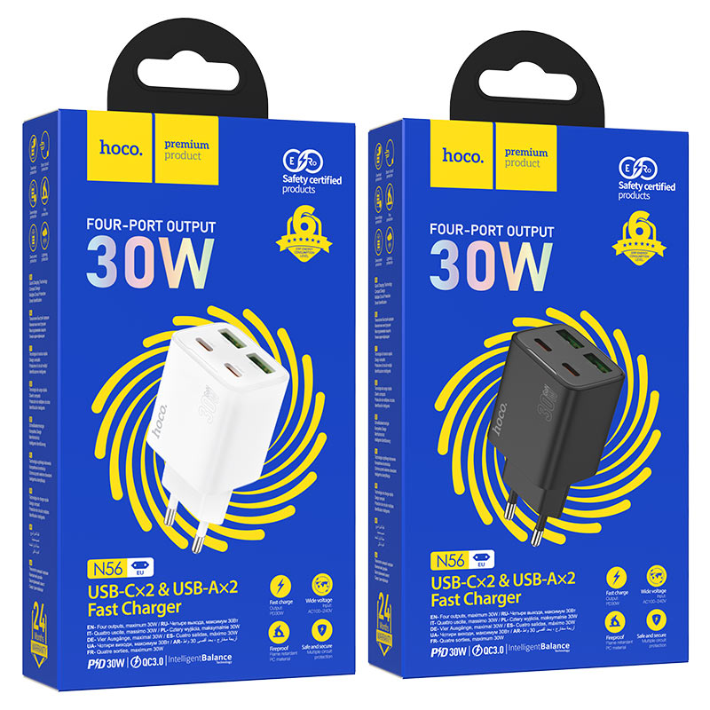 Wall charger “N56 Fundador” PD30W EU cable set