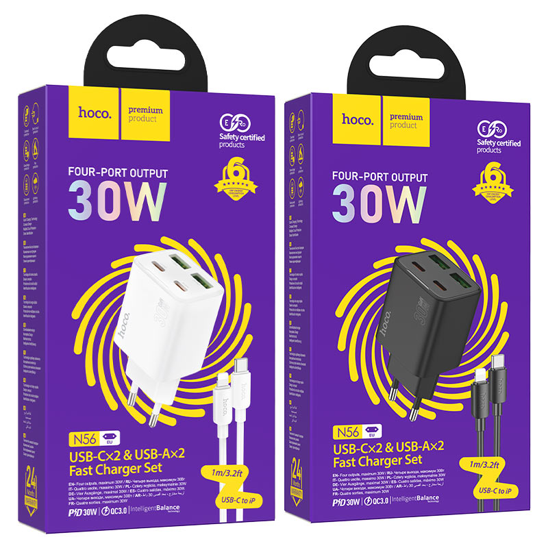 Wall charger “N56 Fundador” PD30W EU cable set