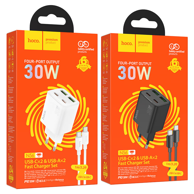 Wall charger “N56 Fundador” PD30W EU cable set