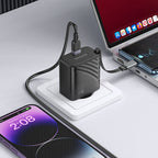 Wall charger “N57 Full” PD20W EU retractable cable