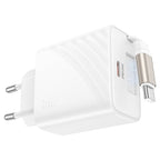 Wall charger “N57 Full” PD20W EU retractable cable