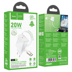 Wall charger “N57 Full” PD20W EU retractable cable