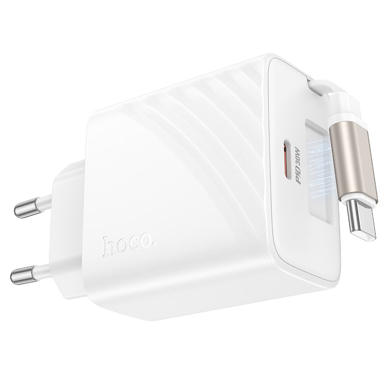 Wall charger “N58 Full” PD30W EU retractable cable