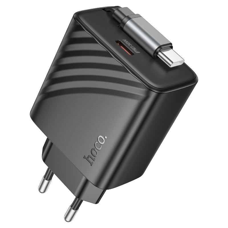 Wall charger “N58 Full” PD30W EU retractable cable