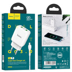 Wall charger “N6 Charmer” dual port QC3.0 EU set with cable